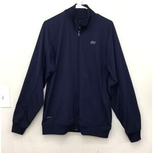 NIKE Navy Blue Full-Zip Training Track Jacket Sz L